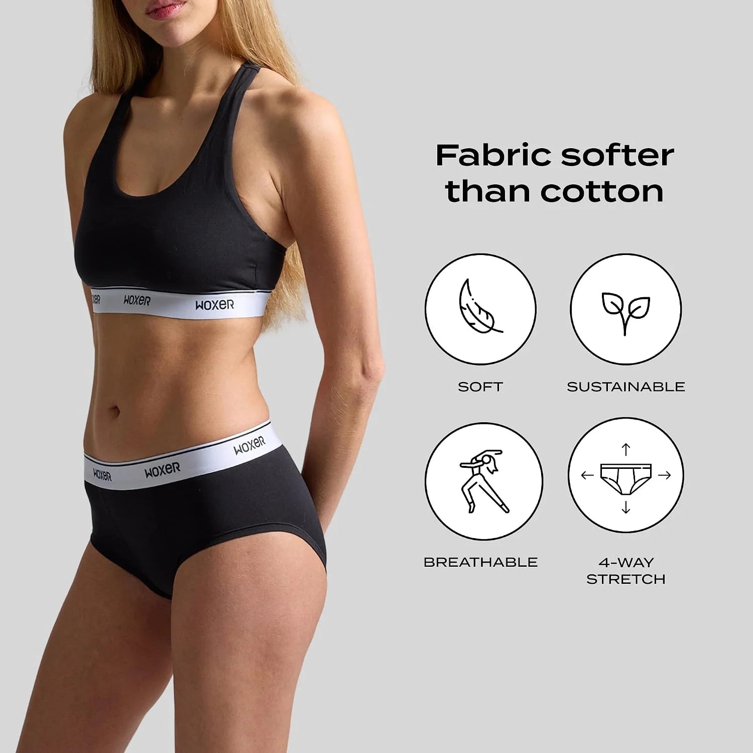 Woxer Women’s Classic Seamless Boyshort Panties, Soft Modal Fabric with No Roll Inseam, Chafe-Free, Breathable Design
