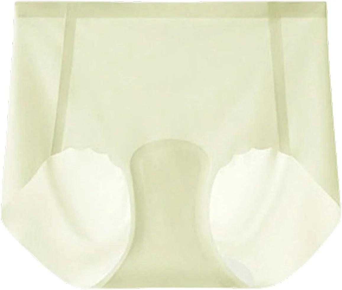 Scalloped Mid Waist Briefs for Women Seamless Everyday Underwear