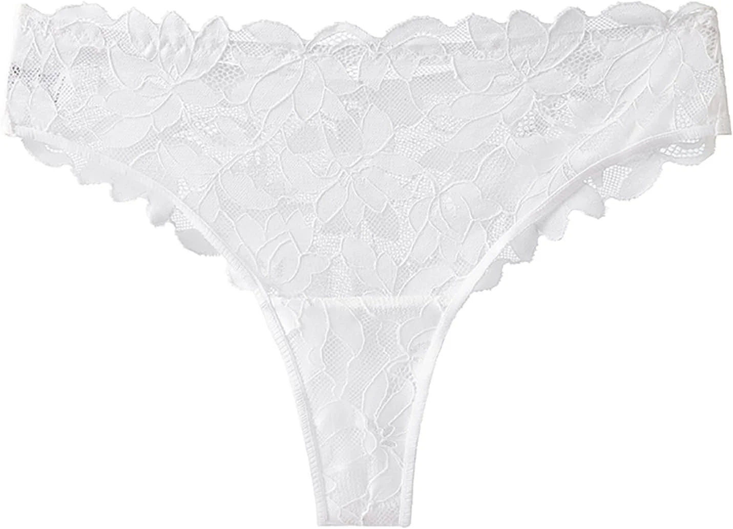 High Waist Lace Underwear for Women Sexy Thong Panties