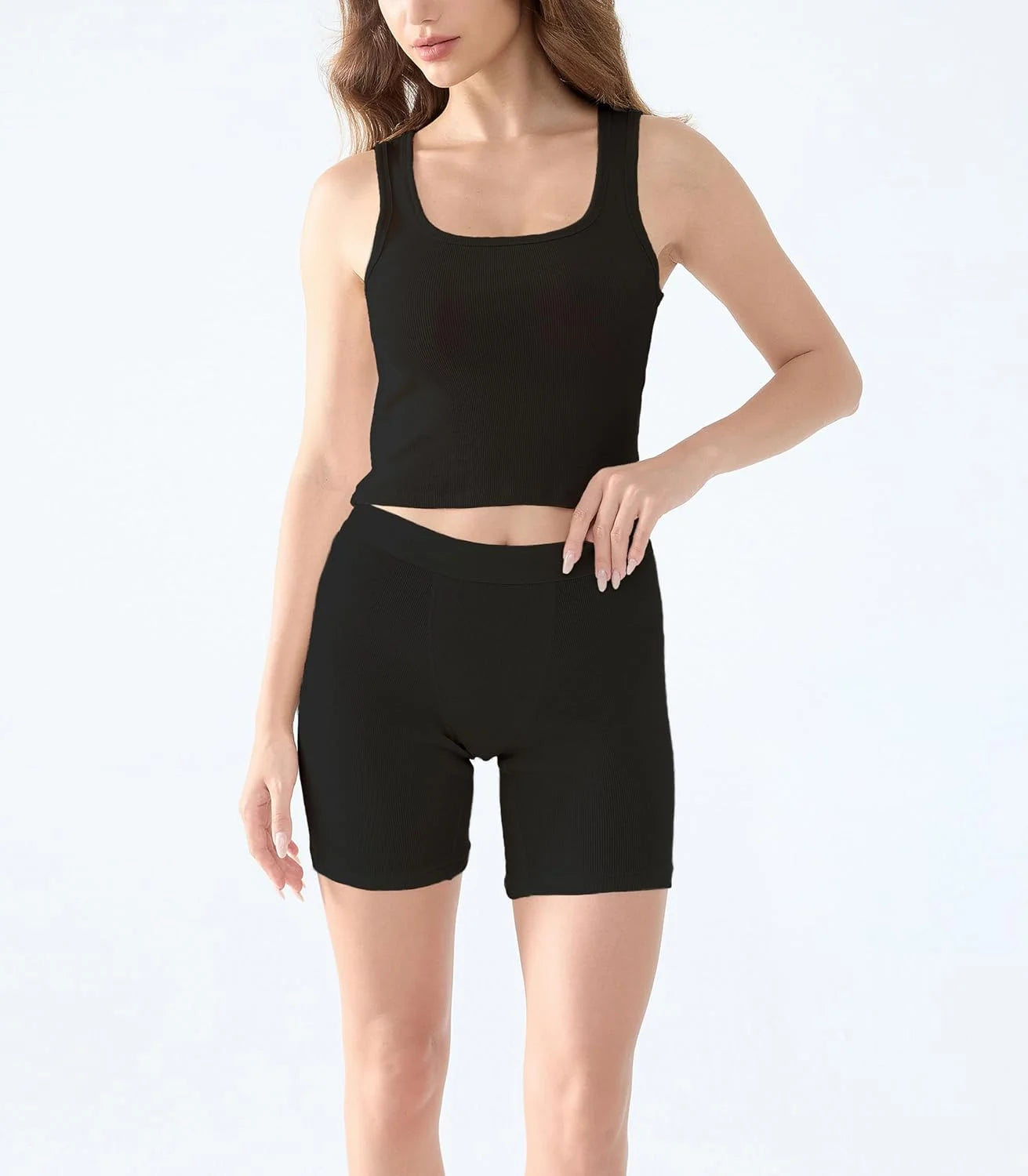 Comfneat Women's Boxer Cotton Rib Fabric with Spandex Boyshorts