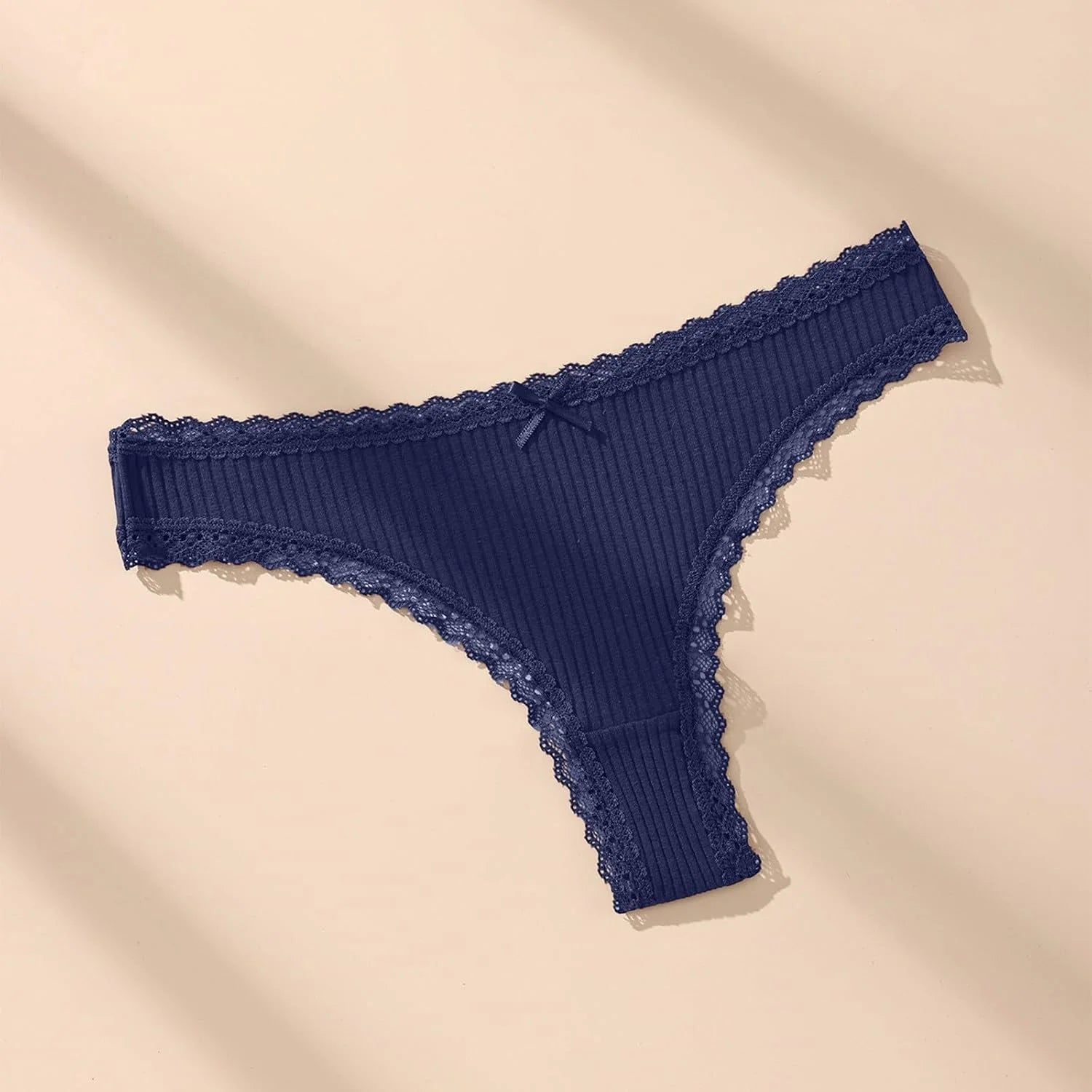 Lace Trim Low Waist Panties for Women Breathable Sexy Underwear
