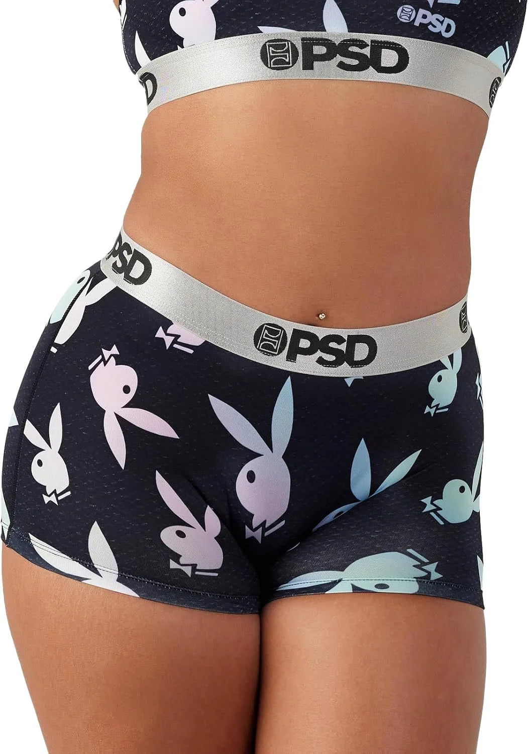 PSD Women's Various Print Boy Shorts - Full Coverage Women's Underwear - Comfortable Stretch Panties for Women