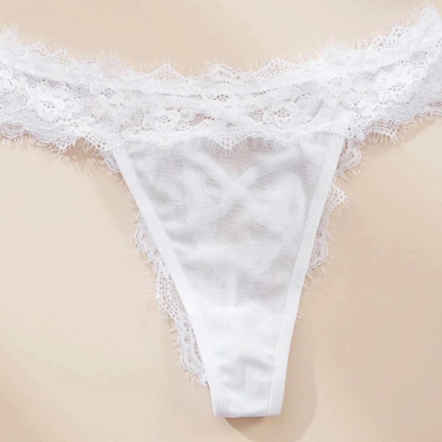 Women's Lace Thongs, Breathable T-Back Panties See Through Sexy G-String Underwear Briefs